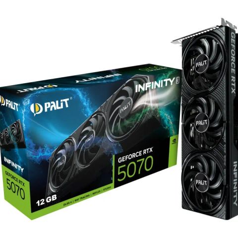 Graphics Card|PALIT|NVIDIA GeForce RTX 5070|12 GB|GDDR7|192 bit|PCIE 5.0 16x|Triple slot Fansink|1xHDMI|3xDisplayPort|NE75070019K9-GB2050S