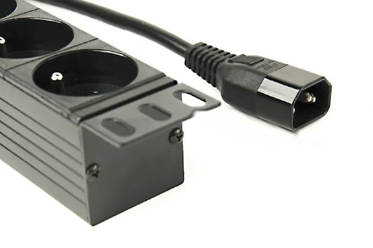 Gembird EG-PDU-014-FC14 power distribution unit (PDU) 8 AC outlet(s) 1U Black