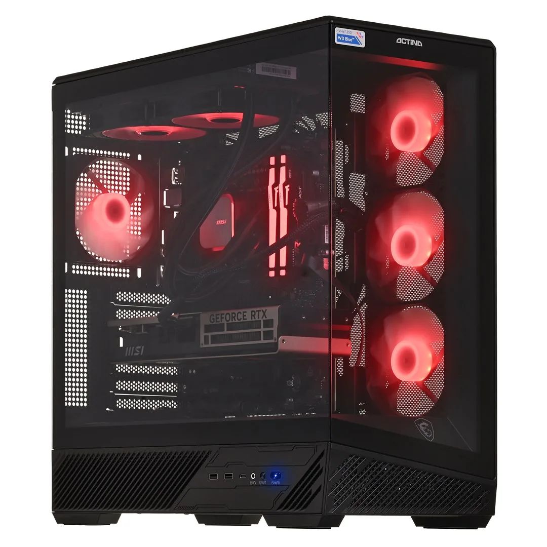 Actina 5901443441212 PC Intel Core Ultra 5 245KF 16 GB DDR5-SDRAM 1 TB SSD NVIDIA GeForce RTX 5070 Midi Tower Black