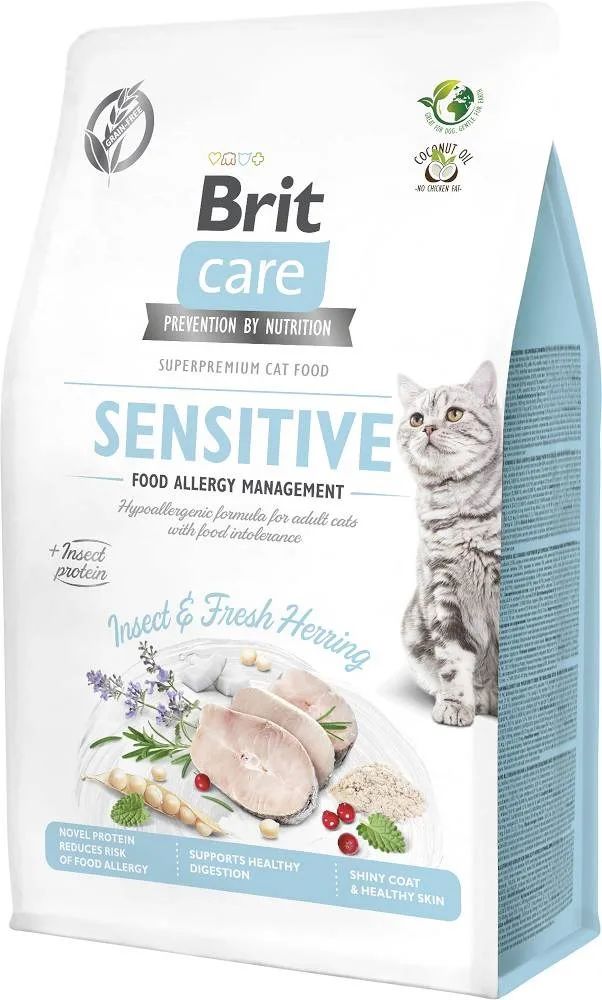 BRIT Care Grain-Free Adult Insect&Herring Sensitive - dry cat food - 400g