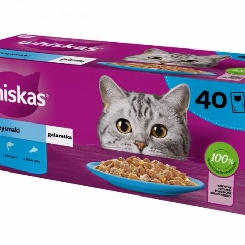 WHISKAS Fish Favourites in jelly - wet cat food - 40x85 g