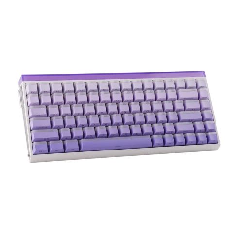 HERO84 HE White+Purple+Gradient+LIGHT JadeKing RGB AULA gasket keyboard