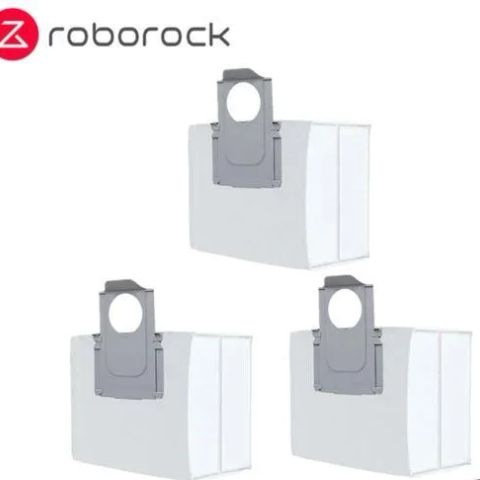Vacuum Cleaner Accessory|ROBOROCK|Disposable Dust Bag 3pcs|White|For OC0/Q70+/Q70 Max+/OC5/Q75+/Q75 Max+/Q55+/O35/S75 MaxV Ultra/S70 Pro Ultra/S80 Pro Ultra/S85 Pro Ultra/OC0-D/S80+/Q80 Max+/OC5-D/S85+/Q85 Max+/Q55 Pro+/S70 Max Ultra/S75 Max Ultra/Q…