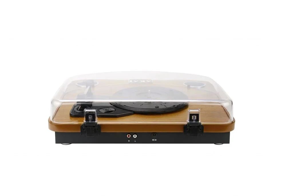 Akai ATT-11BT Belt-drive turntable, brown