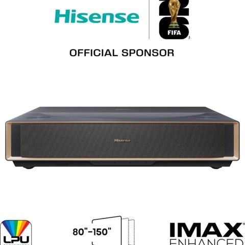 Hisense PT1 Ultra short throw projector UHD 4K (3840x2160) 3D Black
