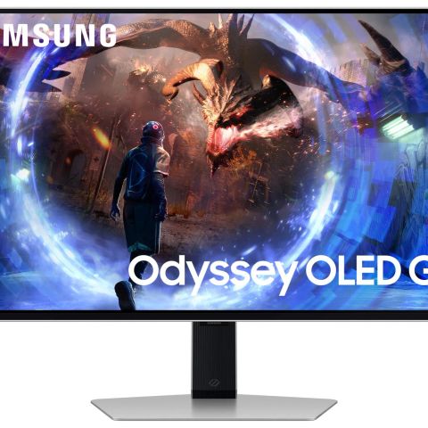 Monitor|SAMSUNG|27"|Gaming|Panel OLED|2560x1440|16:9|0.03 ms|Swivel|Pivot|Height adjustable|Tilt|Colour Silver|LS27DG602SUXEN