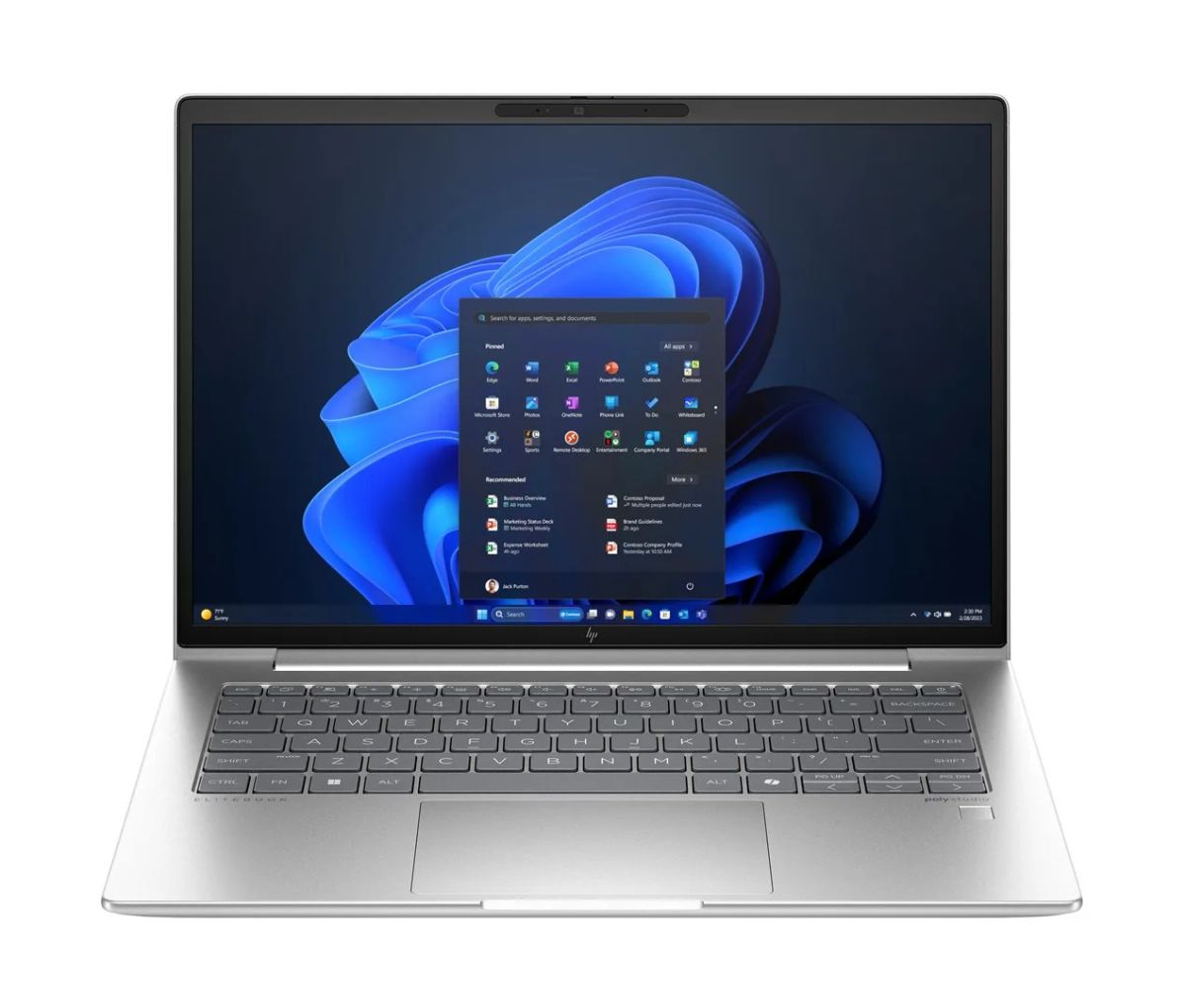 HP EliteBook 640 G11 Intel Core Ultra 5 135U Laptop 35.6 cm (14") WUXGA 16 GB DDR5-SDRAM 512 GB SSD Wi-Fi 6E (802.11ax) Windows 11 Pro AI PC Silver