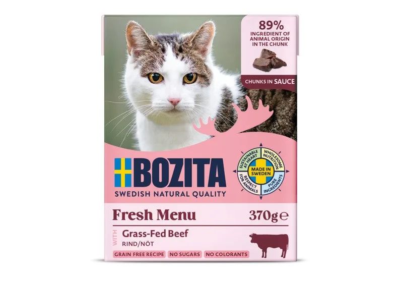 BOZITA Fresh Menu Beef in sauce - wet cat food - 370g