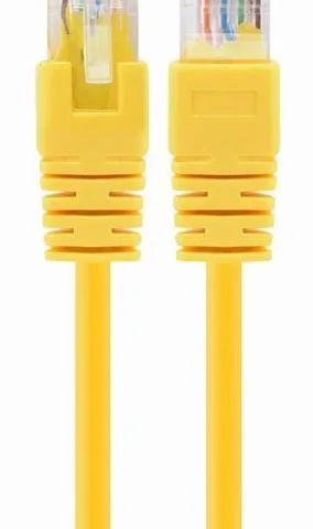 PATCH CABLE CAT5E UTP 0.25M/YELLOW PP12-0.25M/Y GEMBIRD