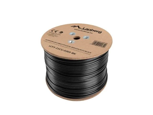 Lanberg LCF5-21CU-0305-BK networking cable 305 m Cat5e F/UTP (FTP) Black