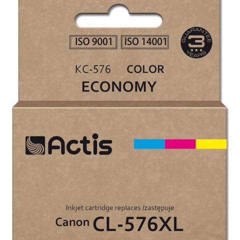 Actis KC-576 Canon printer ink, replacement Canon CL-576XL; Supreme; 15 ml; colour: cyan, yellow, magenta