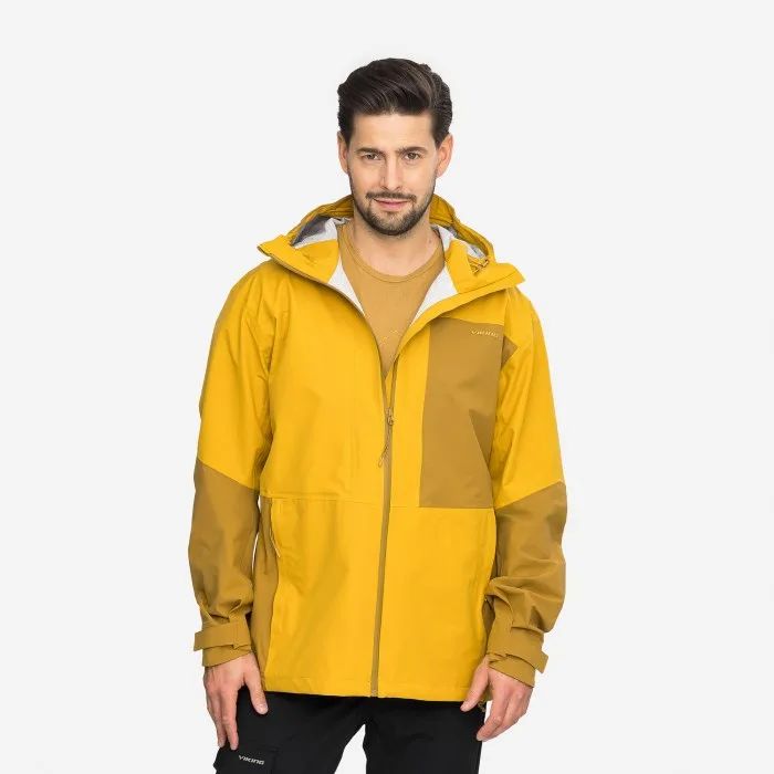VIKING Numani Man men's jacket, brown and yellow, size M