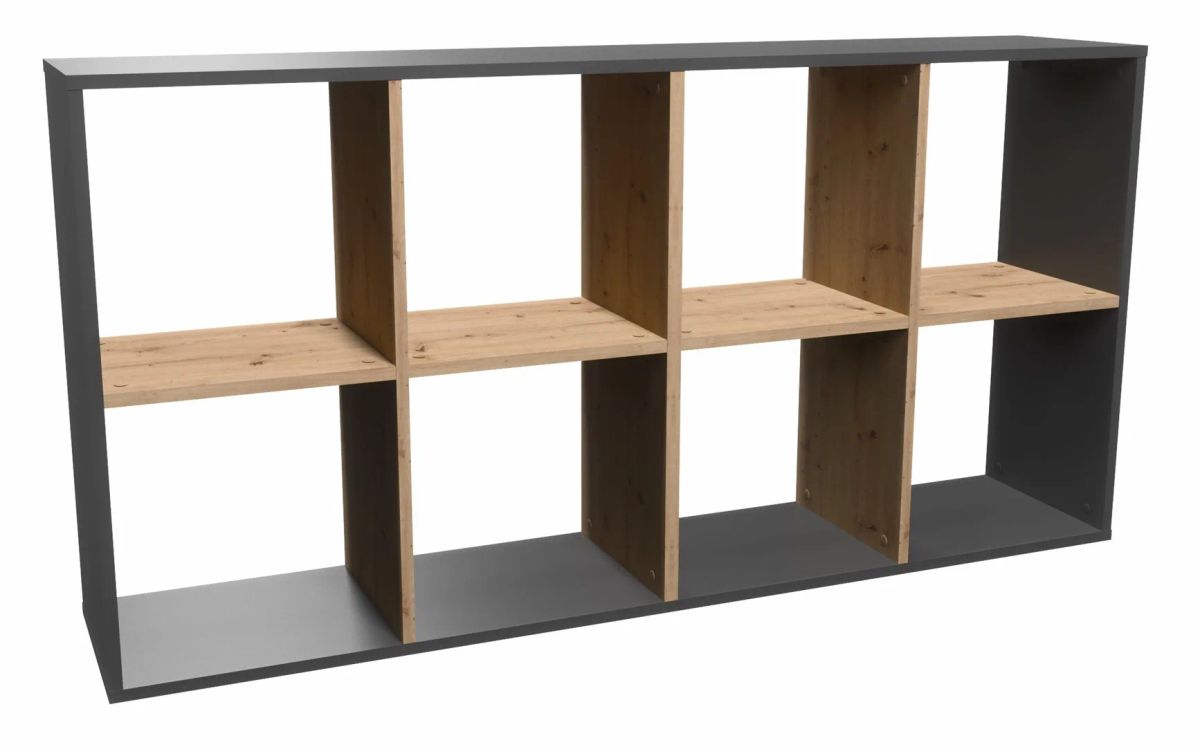Topeshop MALAX 2X4 ANT/ART living room bookcase
