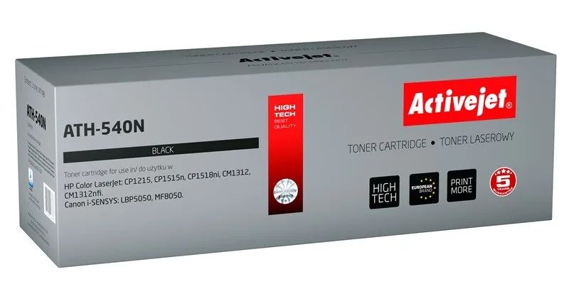 Activejet ATH-540N Toner (replacement for HP 125A CB540A, Canon CRG-716B; Supreme; 2400 pages; black)