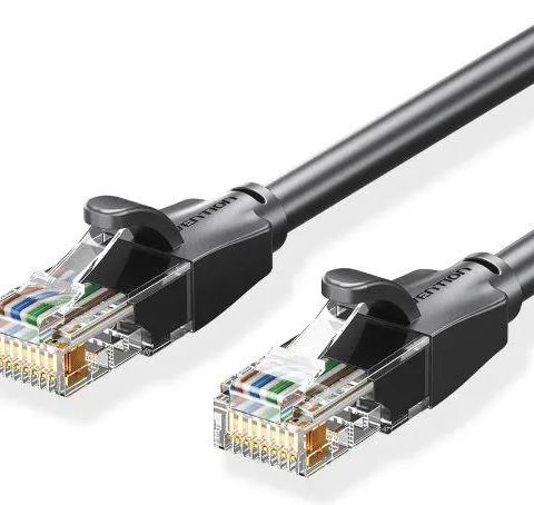 PATCH CABLE CAT.6 UTP/5M BLACK IBEBJ VENTION