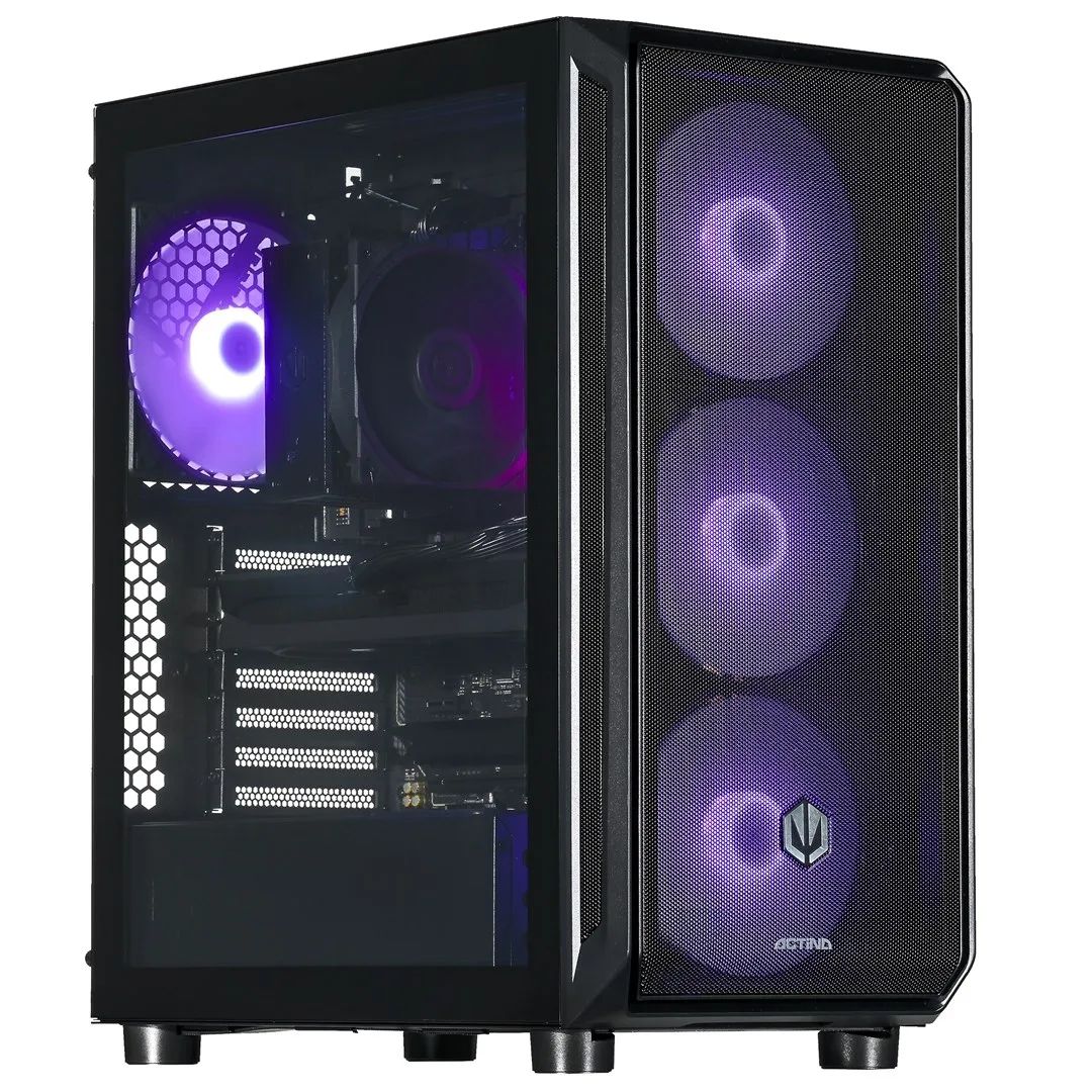 Actina 5901443421214 PC AMD Ryzen™ 5 7600 32 GB DDR5-SDRAM 1 TB SSD NVIDIA GeForce RTX 5060 Midi Tower Black