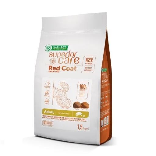 NATURE'S PROTECTION Superior Care Red Coat Adult Small breed Grain free Salmon - dry dog food - 1,5kg