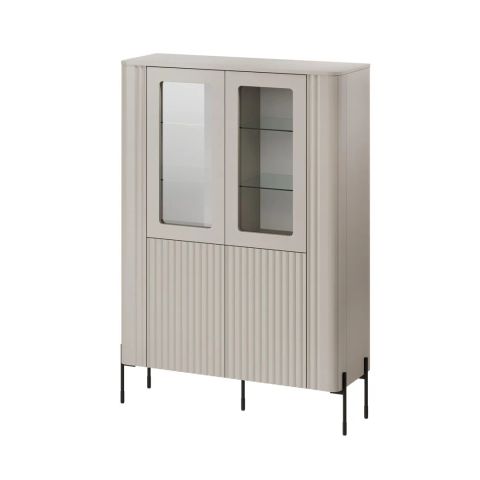 Cama VERA display cabinet 110x40x160 matt cashmere