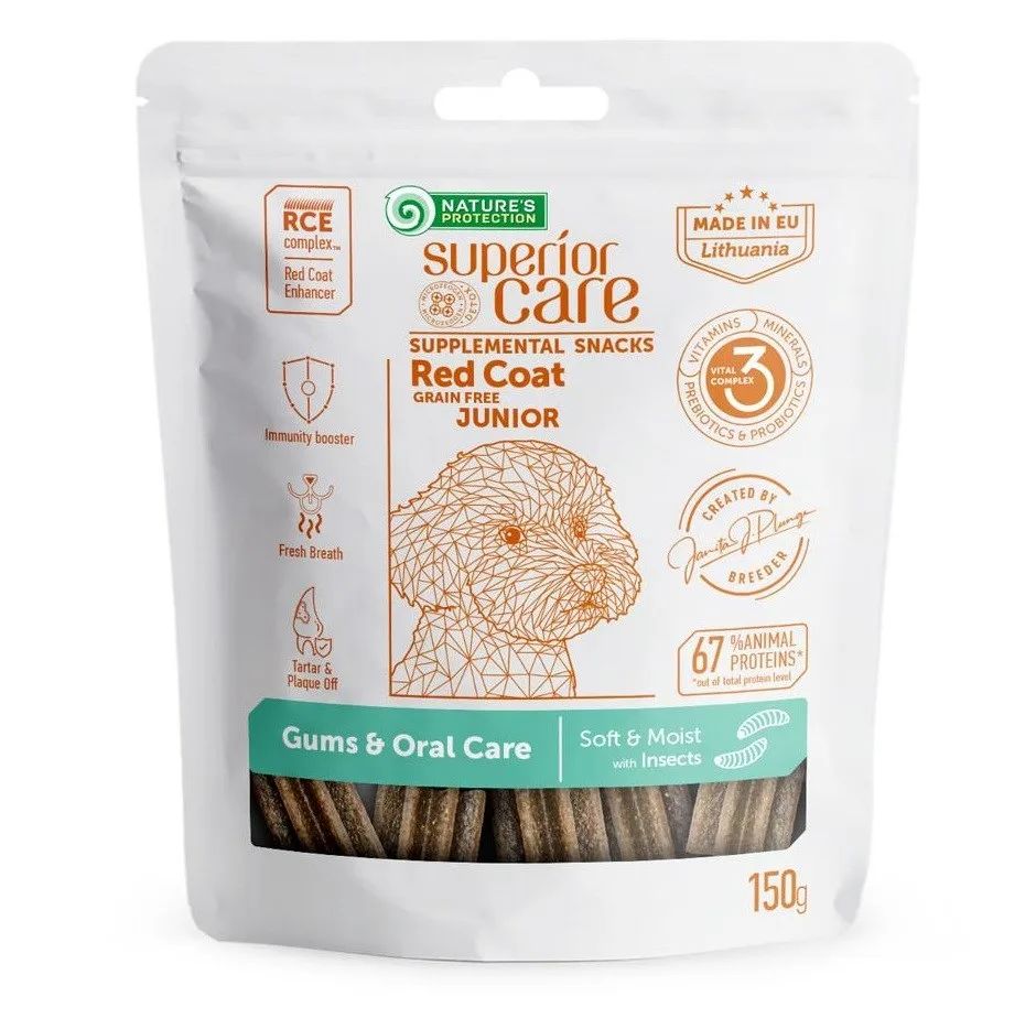 NATURE'S PROTECTION Junior Gums & Oral care Insects - dog treat - 150g