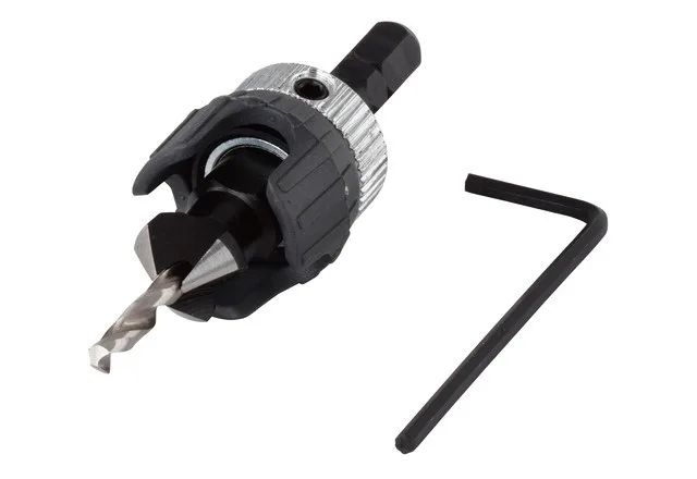 Wolfcraft 2544000 - 3,2-12mm Screw Starter With Countersink and Depth Stop