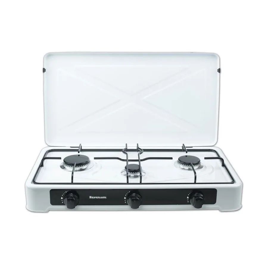 Countertop Hob Gas Ravanson K-03TB [white; 3 zone(s)]