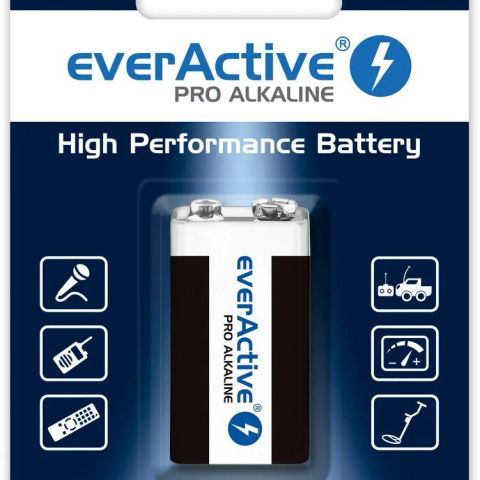 Alkaline battery 6LR61 9V (R9*) everActive Pro