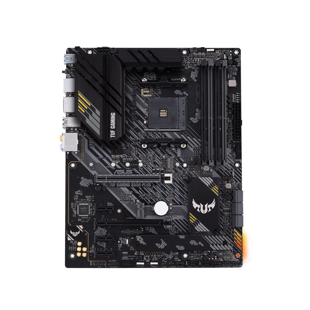 Mainboard|ASUS|AMD B550|SAM4|ATX|3xPCI-Express 3.0 1x|1xPCI-Express 3.0 16x|2xM.2|1xPCI-Express 4.0 16x|Memory DDR4|Memory slots 4|1xHDMI|1xDisplayPort|1xUSB type C|5xUSB 3.2|1xOptical S/PDIF|1xRJ45|5xAudio port|TUFGAMINGB550-PLUS