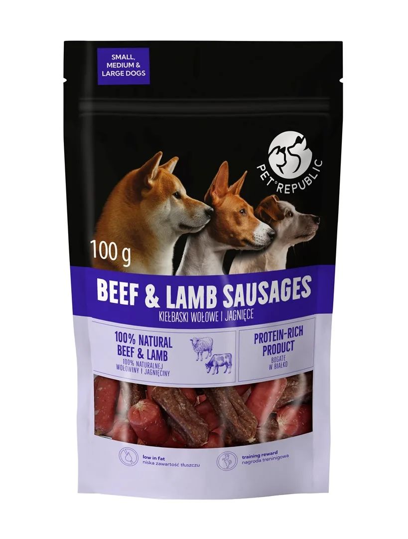 PETREPUBLIC Lamb cubes M - dog treat - 100g
