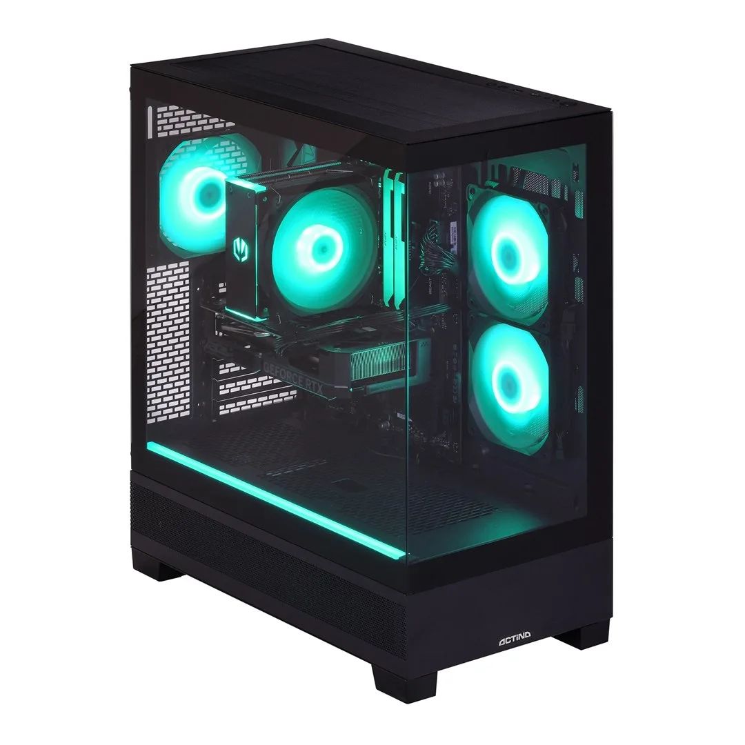 Actina 5901443416418 PC AMD Ryzen™ 5 7600X 32 GB DDR5-SDRAM 1 TB SSD NVIDIA GeForce RTX 5070 Windows 11 Home Midi Tower Black