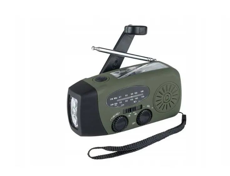 Fosco Outdoormen Edit emergency radio. Solar-Dynamo