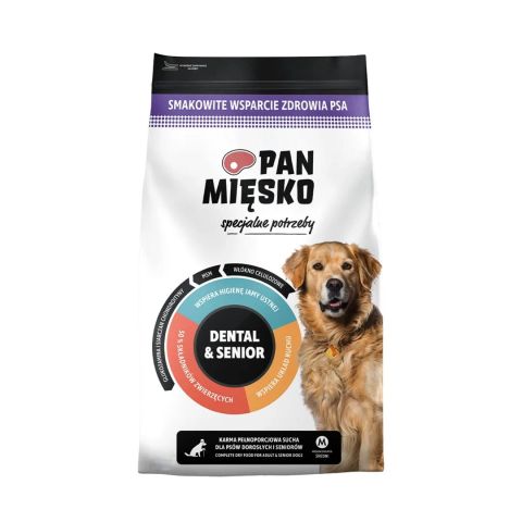 PAN MIĘSKO Specjalne potrzeby Dental & Senior Beef with turkey M - dry dog food - 50g