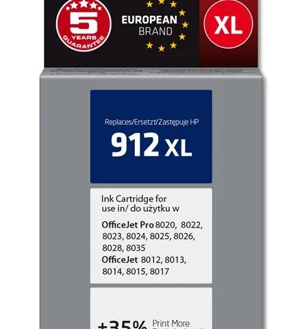 Activejet AH-912BRX Ink Cartridge (replacement for HP 912XL 3YL84AE; Premium; 1100 pages; 30 ml, black)