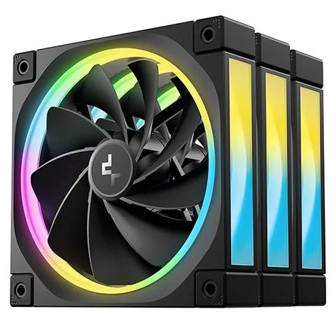 DeepCool FL12R-3 IN 1 Computer case Fan 12 cm Black 3 pc(s)