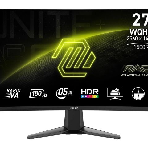 LCD Monitor|MSI|27 "|2560 x 1440 pixels|Quad HD|Native aspect ratio 16:9|LCD|Curved|MAG27CQ6F