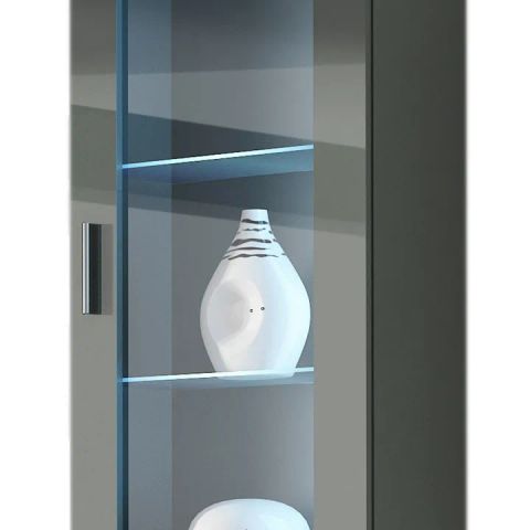 Cama hanging display cabinet SOHO grey/grey gloss