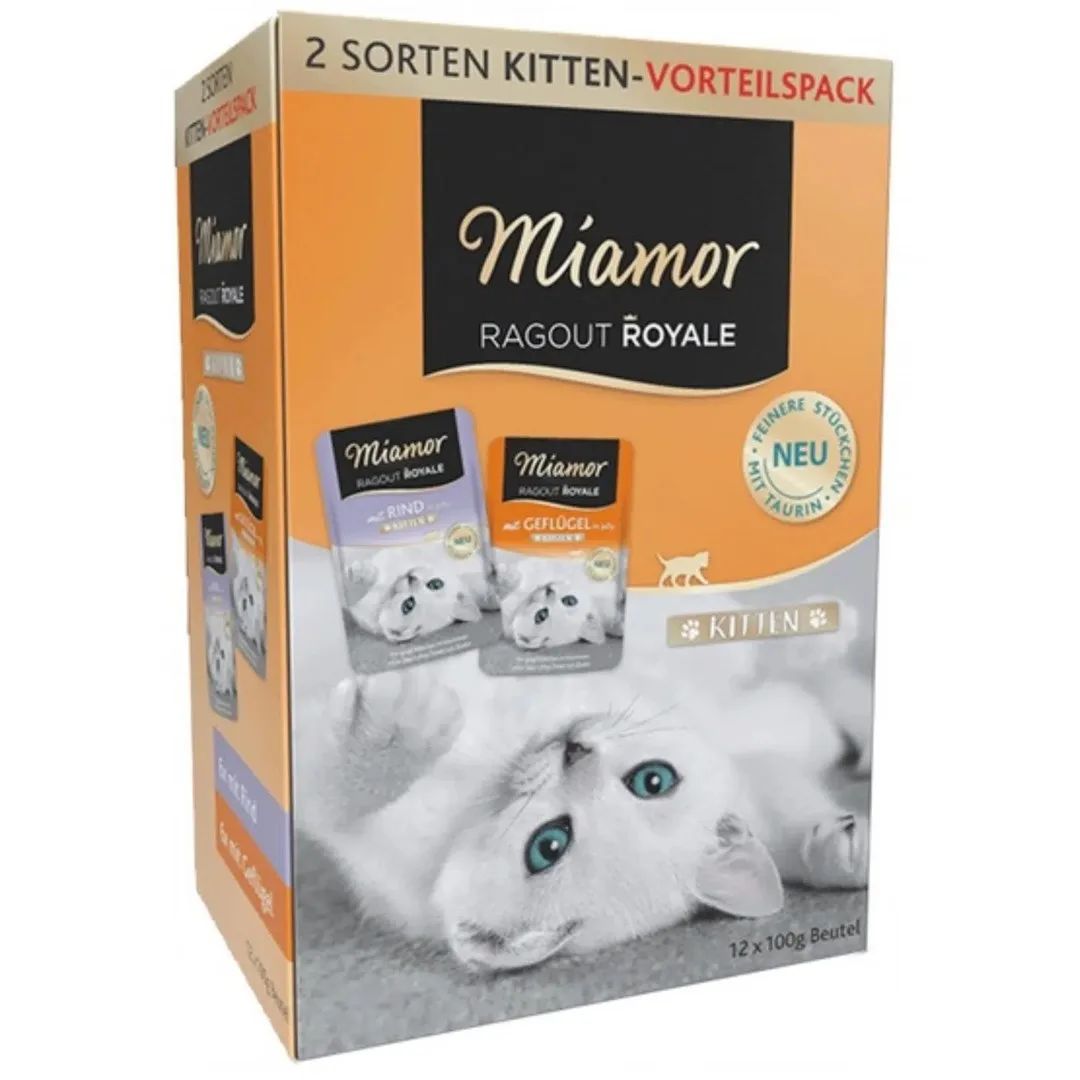 MIAMOR Ragout Royale Kitten Mix in jelly - wet cat food - 12x100g