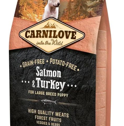 CARNILOVE Puppy Salmon and turkey Large breeds - dry dog food - 4kg