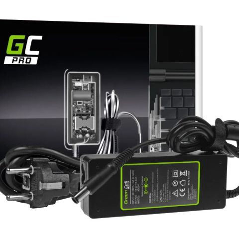 Green Cell AD07AP Charger AC Adapter for Dell 19.5V 3.34A 65W / 7.4mm-5.0mm