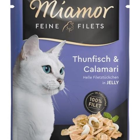 MIAMOR Feine Filets Tuna with squid - wet cat food - 100g