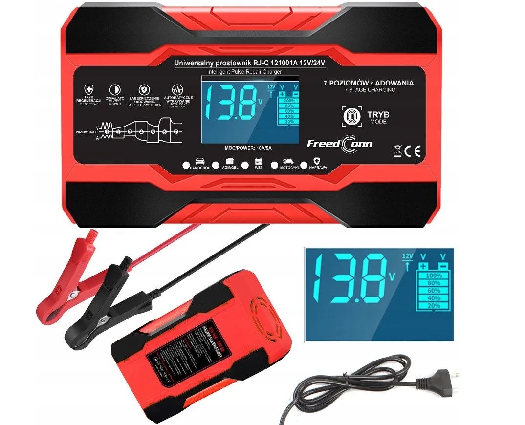 FreedConn RJ-C 121001A 12V, 10A /24V 5A battery charger