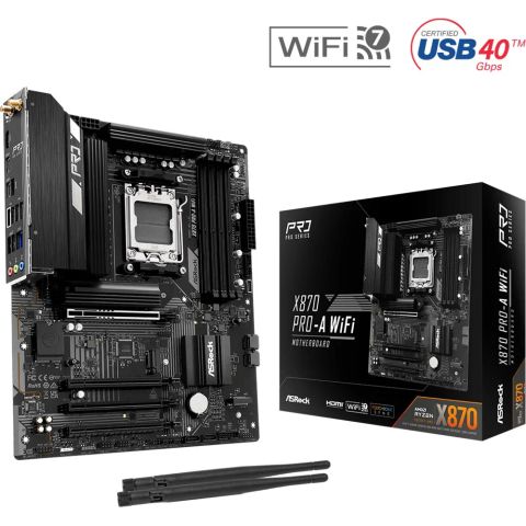 Mainboard|ASROCK|AMD X870|SAM5|ATX|Memory DDR5|Memory slots 4|X870PRO-AWIFI