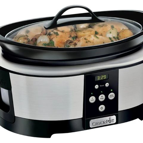Crock-Pot SCCPBPP605-050 5.7-litre slow cooker (chrome)