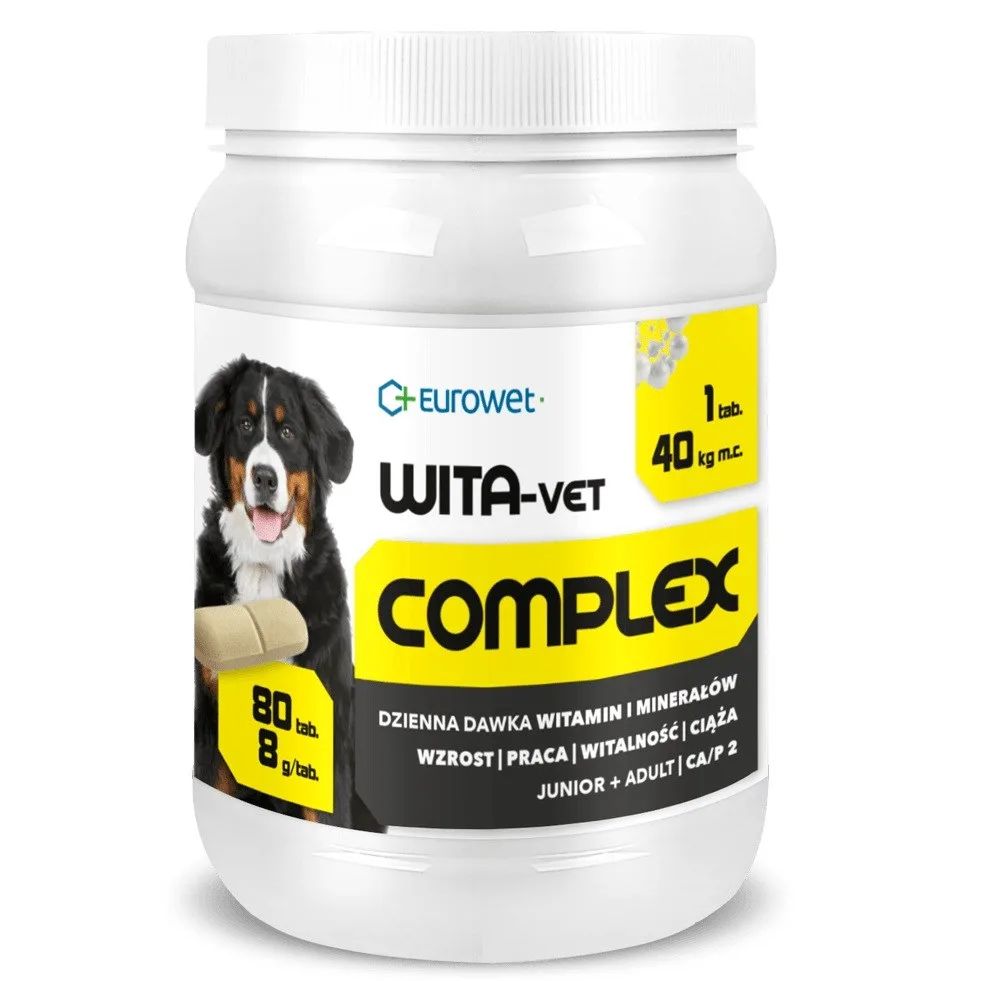 EUROWET Wita-Vet Complex 8g - supplements for dogs - 80 tablets