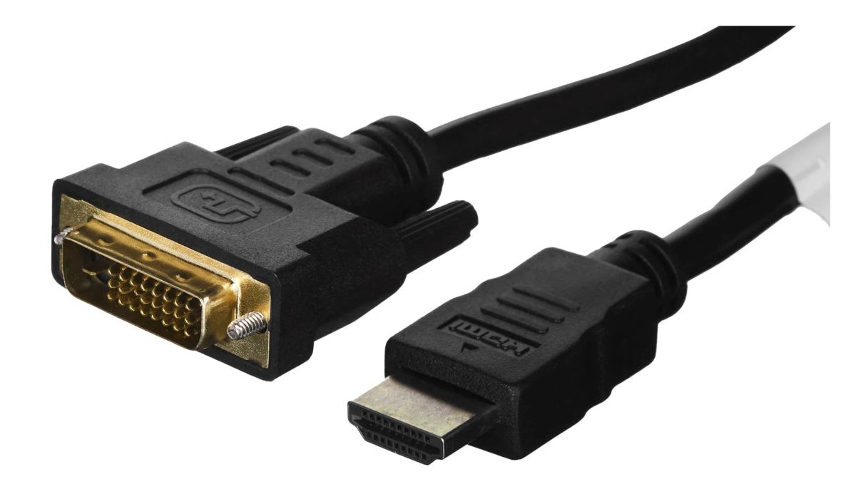 Lanberg HDMI to DVI-D Cable Dual Link with Gold-Plated 4K Connectors | CA-HDDV-20CU-0018-BK | HDMI to DVI-D | 1.8 m