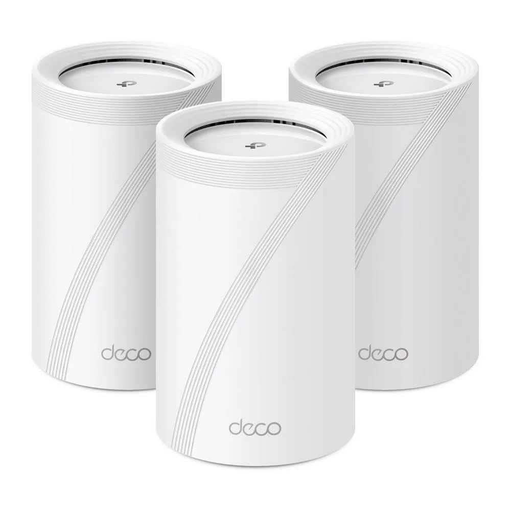 Wireless Router|TP-LINK|Wireless Access Point / Router|3-pack|9300 Mbps|Mesh|Wi-Fi 7|USB 3.0|4x2.5GbE|LAN \ WAN ports 4|Number of antennas 4|DECOBE65(3-PACK)