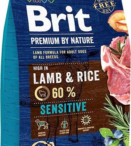 BRIT Premium by Nature Sensitive Lamb with rice - dry dog food - 3 kg