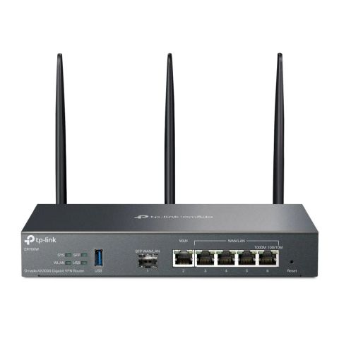 Wireless Router|TP-LINK|Omada AX3000 Gigabit VPN Router|Data speed 3000 Mbit/s|Ethernet WAN Yes|WAN connection type SFP|Ethernet LAN Yes|4xLAN ports|USB port Yes|ER706W