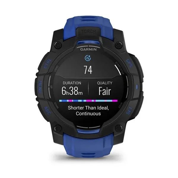Garmin Instinct 3 3.05 cm (1.2") AMOLED 45 mm Digital 390 x 390 pixels Black GPS (satellite)