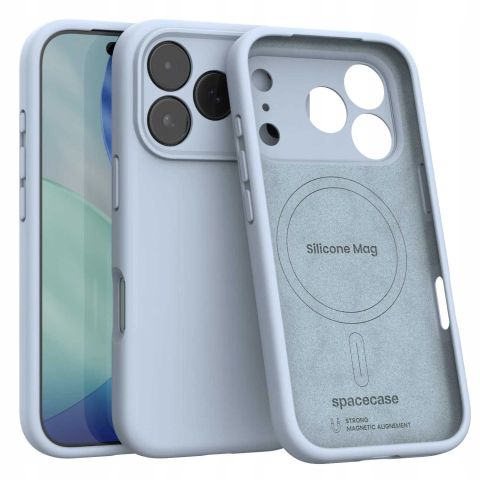 Spacecase Silikoonümbris iPhone 17 Pro Baby Blue