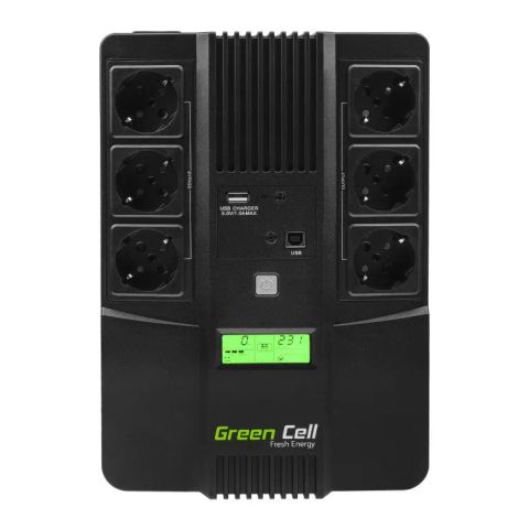 Green Cell UPS06 uninterruptible power supply (UPS) Line-Interactive 600 VA 360 W 6 AC outlet(s)